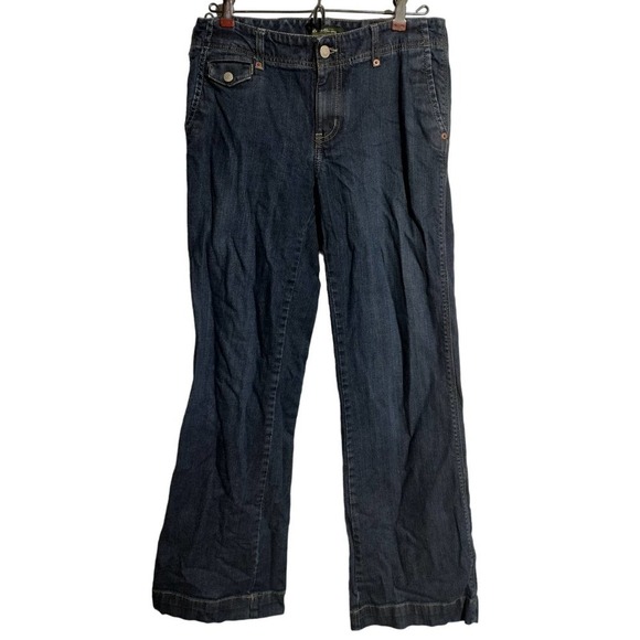 Eddie Bauer boot cut blue jeans woman size 6 - Picture 1 of 7